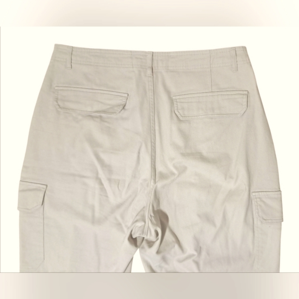 American Tall Cargo Chino Pants | 12 Tall | Soft Beige | Utility Style - Picture 12 of 16